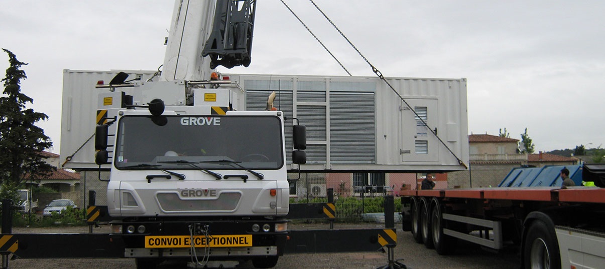 installations electriques pour shelter container amenage